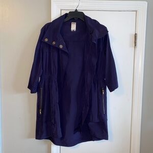 Ali Ro navy blue raincoat like new size 4